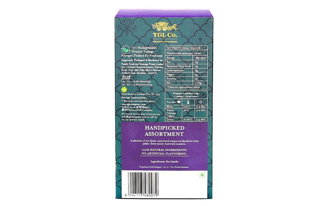 TGL Co. Handpicked Assortment Tea    Pack  16 pcs